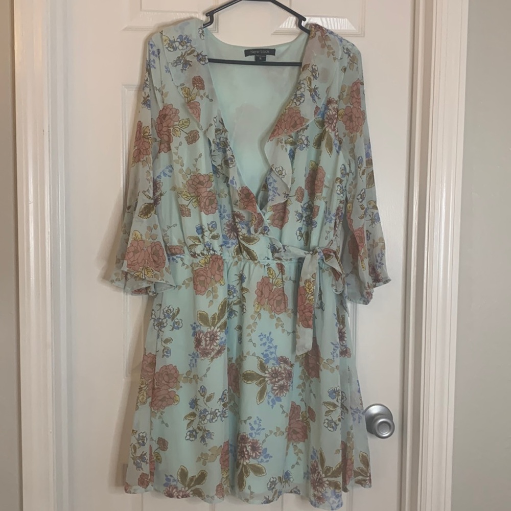 Blue flower dress